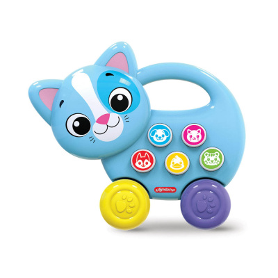 Игрушка Котенок Зверята-каталочки Азбукварик